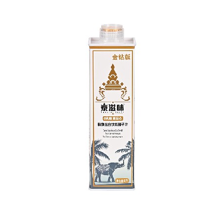 1L泰式鲜榨椰子汁泰国风味网红大瓶饮料整箱植物蛋白饮料代理合作